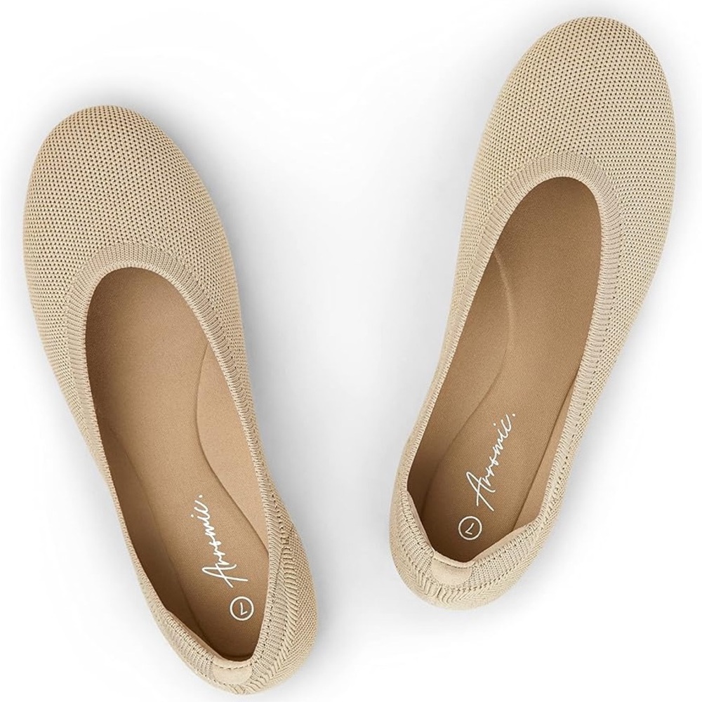 Tan Slip On Flats NWT Size 7